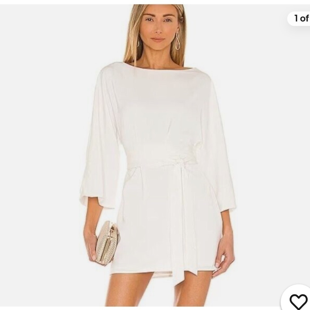 NWT NBD Maika Boat Neck Kimono sleeve Mini Dress